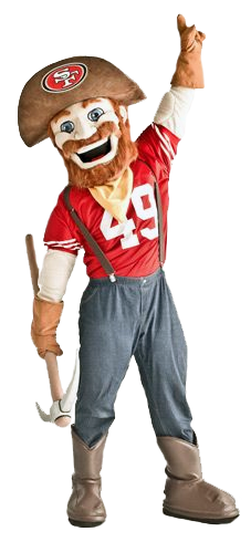 49ers Sourdough Sam Mascot